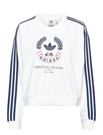 Sweatshirt With Crest Graphic Svetari Collegepaita Valkoinen Adidas Originals