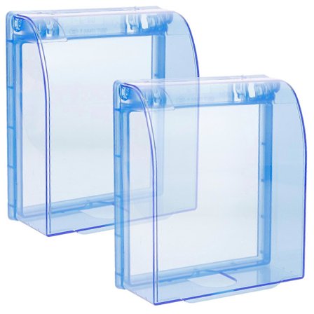 Transparent Stikkontaktbeskytter Vanntett Ledningsforsegling For Bad 2 stk