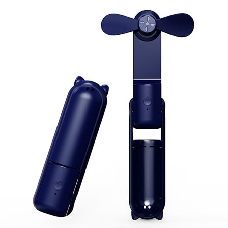 Jisulife Handhållen fickfläkt, Mini Bärbar Handfläkt, Batteridriven 14-21 Timmar Driftstid, USB Uppladdningsbar Vikbar Fläkt, Tyst Personlig Fläkt (