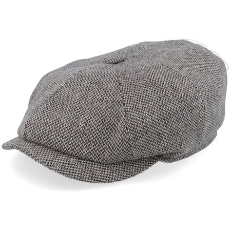 Stetson - Grigio flatcap Cappellino - Hatteras Wool Sandlack Flat Cap @ Hatstore