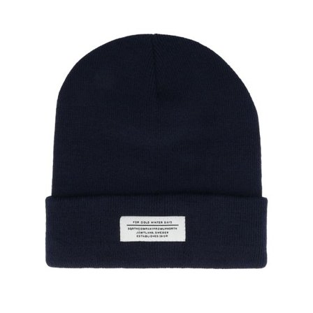 SQRTN - Blå cuff Beanie - Cold Winter Beanie Navy Cuff @ Hatstore