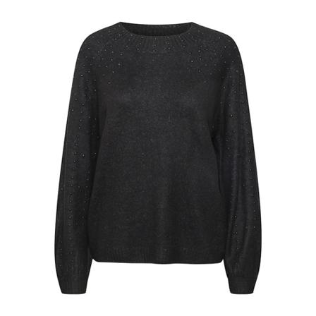 Culture Round-neck Strik Sort, Dame Striktrøjer