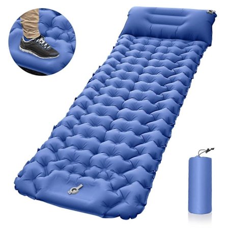 Tykk Campingmadrass - Ultralett Isolert Oppblåsbar Madrass