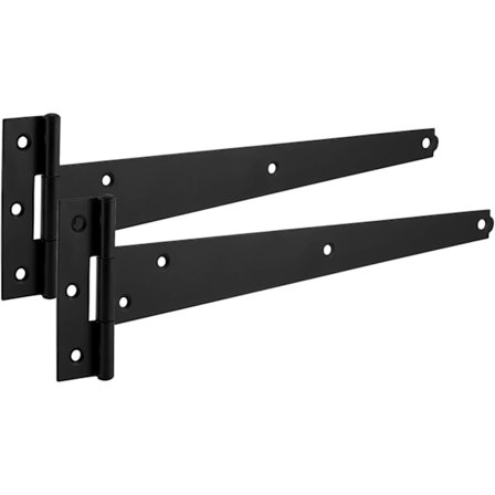 (200 mm) Japanilainen T-sarana, 2 kpl mustia 150 mm japanilaisia T-saranoita, M