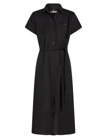 Tommy Hilfiger | Ess Linen S/S Midi Shirt Dress | 36