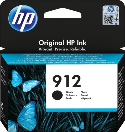 HP 912 svart original bläckpatron, 192545866828