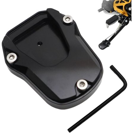 Motorcykel Støttebenspude, Motorcykel Støtteben Fod Sidestøtte Forlængerpude, Aluminium Legering Motorcykel Støtteben Støtteplade, Støtte Tilbehør co