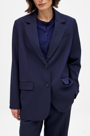 NA-KD Maxi Oversized Blazer - Oversized Blazer - Marine blå - EU 32