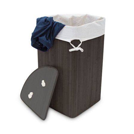 Vasketøjskurv hjørne bambus