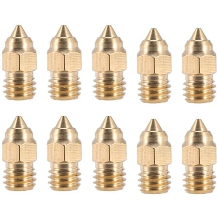 10 stk CR-6 SE Serie 0,4 MM Dyse Hotend Dyser til CREALITY CR-10 V2 CR-6 SE Ender-3 Ender-5 Serie 3D Printer Dele