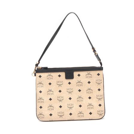 MCM Pre-owned, Shoulder Bags Beige, Dames, Maat:ONE Size
