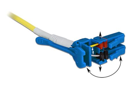 Delock nettverkskabel - 1 m - gul