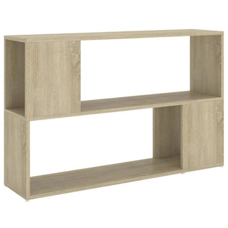 Vidaxl Bokhylla Sonoma-ek 100x24x63 Cm Konstruerat Trä Brun