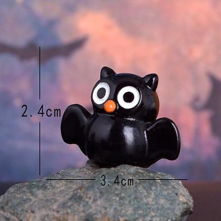 Figurin Miniature Sødt Tegneserie Græskar Spøgelse Mikro Landskabs Dekorationer til Halloween Dekorationer Hjem Kontor Skrivebord Værelse Dekoration 