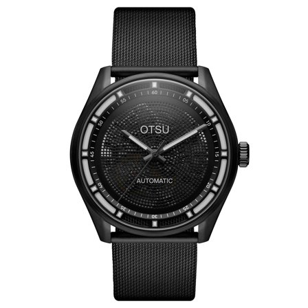 Calin | Black Transparent Automatic Skeleton Watch for Men - Skeleton watches
