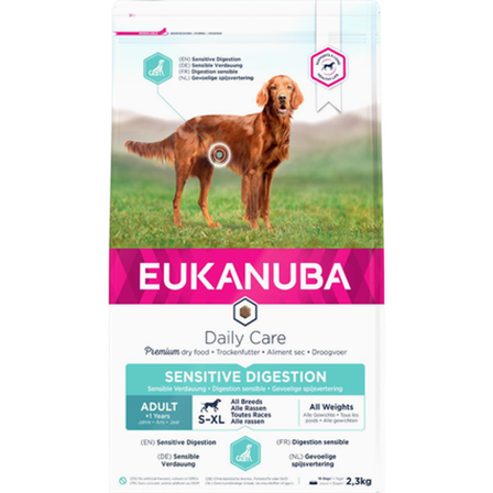 Eukanuba - Dog Daily Care Sensitive Digestion 2,3 kg - Hund - Hundefôr & hundemat - Tørrfôr for hund - ZOO.no