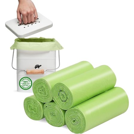 Biologisk nedbrytbare søppelsekker 100 stk