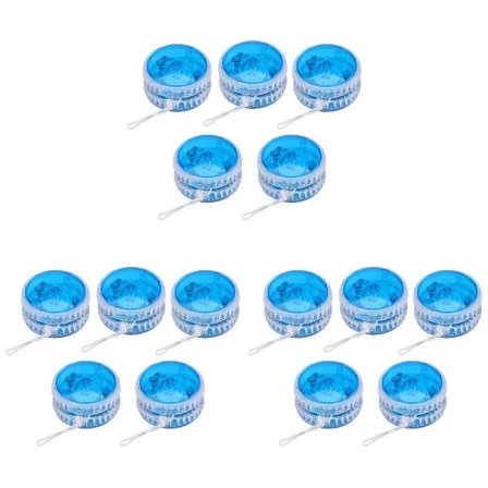 15 stk. LED Lysende Yoyo Legetøj Sjovt Blinkende Yo-yo Legetøj Kreativ Plastik Yo-yo Bold Roman Træksnor Yo 15 stk. 5,7*5,7cm