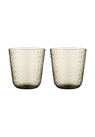Marimekko Syksy Tumbler 3,6dl 2pcs Glas Unisex Brun 9,7x9