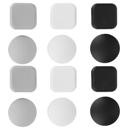 12 st dörrstopp silikon dörrhandtag kraschplatta antikollision självhäftande dörrstötfångare