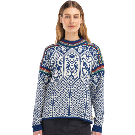 Dale of Norway W's 1994 Fem Sweater Indigo Offwhite Mustard