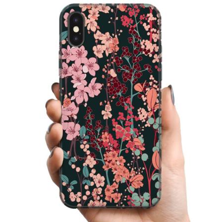 Apple iPhone X TPU Mobilcover Blomster