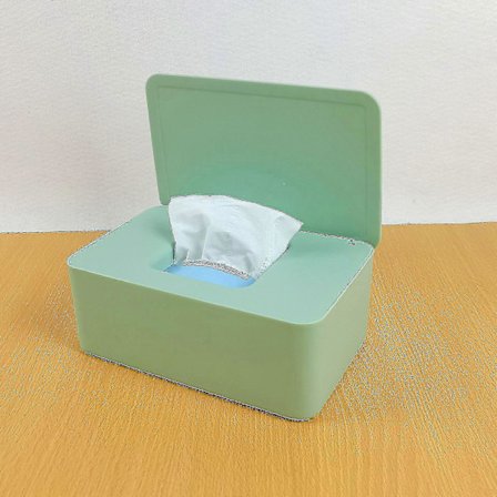 Förvaringslåda för våtservetter, dispenserhållare för våtservetter, förvaringslåda med lock, dammtät