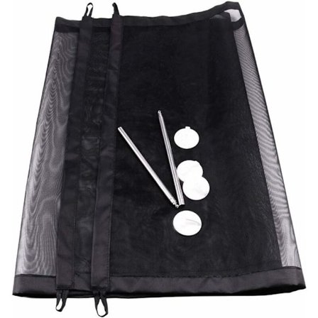 Lapsiportti Laajennettava Koiraportti Retractable Safety Gate Stair Safety Net Koirille, Kissoille, Vauvoille, Lemmikkieläimille, Musta (110x72cm)