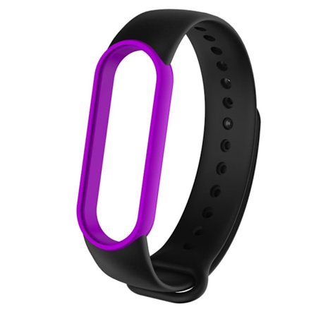 Xiaomi Mi Band 5 bi-color style watch band - Purple / Black
