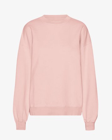 Organic Oversized Crew - Faded Pink - Female - S