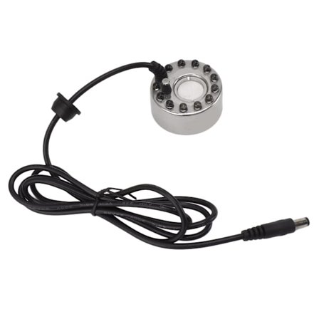 Färgglad 12 LED Mist Maker Fogger Vattenfontän Atomizer Luftfuktare med DC 5V för Damm Stenparti Akvarium