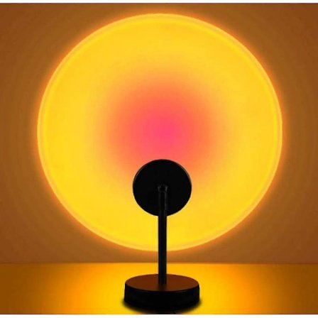 Led Sunset Light, 5w Projector Rainbow Light, Usb Charging, Suitable For Family Living Room And Bedroom Decoration