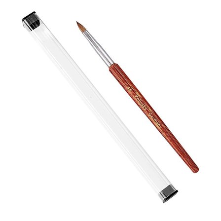 Kolinsky Akryl Nagelkonst Borste Nagel Snideri Nagel Förlängning Nagel Borste För Nagelkonst Manikyr Verktyg (8# 6#)