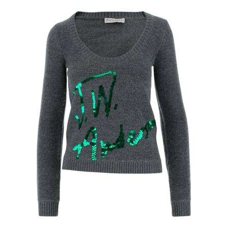 Jw Anderson - Stickade Tröjor & Koftor - Grå - Dam - Storlek: Xs, Dam, Storlek: XS
