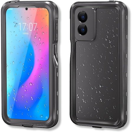 Vattentätt IP68 Dammsäkert Stötsäkert Skal för Motorola Moto G Play 2024 med Inbyggt Skärmskydd Robust Helkroppsskydd för Motorola G Play 202