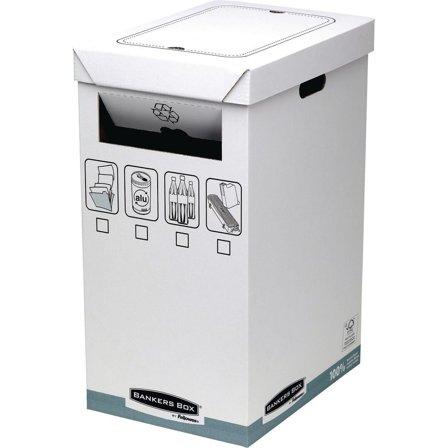 FELLOWES Återvinningskärl Wellpapp Bankers Box 90L 5/fp - Lyreco - Städ och hygien - Avfallshantering och källsortering - Papperskorgar