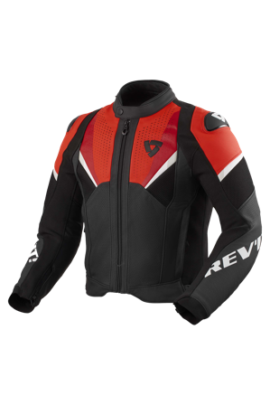Giacca Moto REV'IT! Automate Nero/Rosso Neon 48