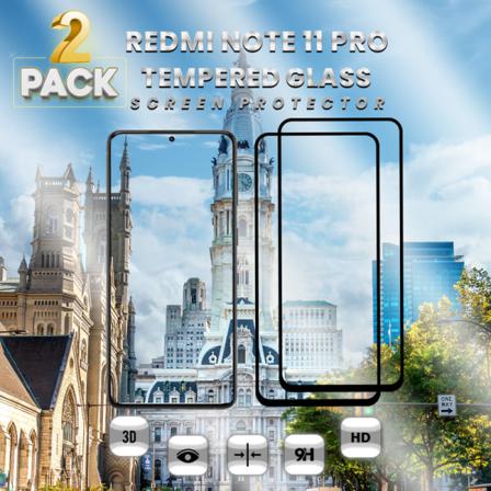 2 Pack Xiaomi Redmi Note 11 Pro-härdat Glas 9h-super Kvalitet 3d