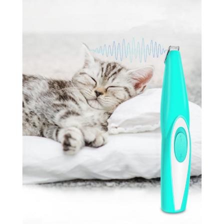 Elektrisk Sällskapsdjursfotshårtrimmer Katt Hundvårdskamklippare Blue