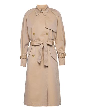Viw Trench Coat Kåpe Beige Brixtol Textiles