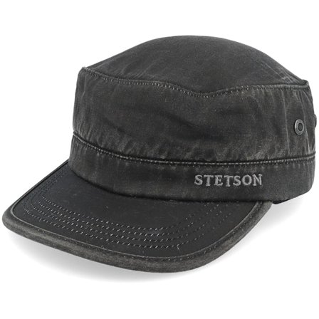 Stetson - Svart army Keps - Co/Pes Lined Black Army @ Hatstore