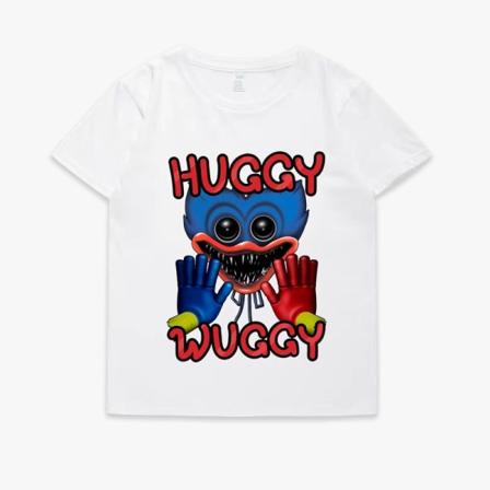 poppy playtime Børn Voksen kortærmet T-shirt A White M