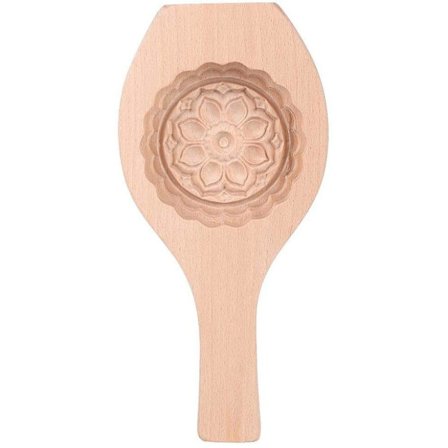 2023 Moon Cake Mold, Beautiful Flower Pattern Diy Mold Wooden Baking Mold