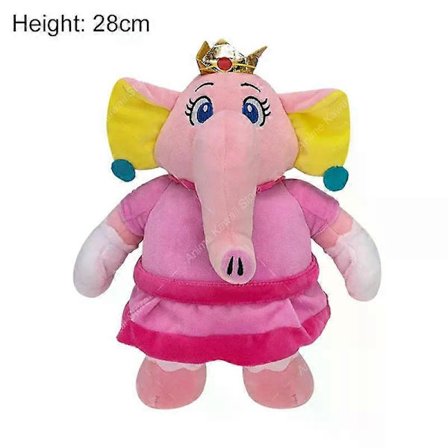 AGame Mario Plyschdocka Söt Mario Luigi Princess Peach Daisy Rosalina Elefant Bowser Bowser Jr Vivian Ninji Gosedjur