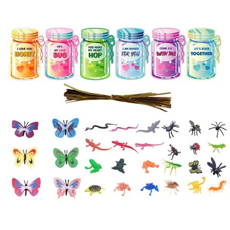 Festlig Valentinsdag-kort for barn Skoler Klasse Klasserom Festgaver