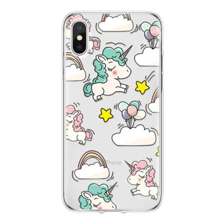 Iphone Xs Max Enhörning Rosa Regnbåge Unicorn Rosa