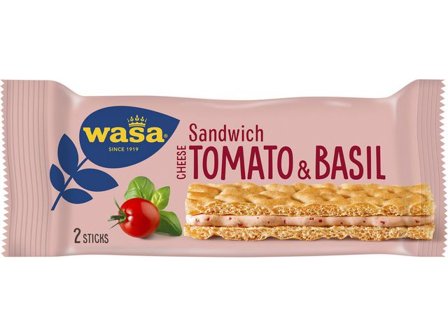 WASA Knäckebröd Tomat och Basilika 40g - Lyreco - Kök och servering - Ätbart - Kakor och bröd