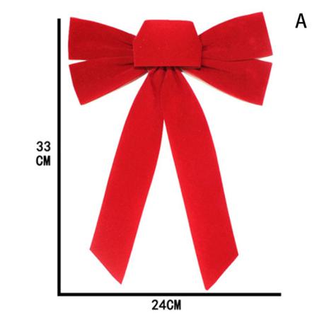 Bowknot Juldekorationer Trädbågar Xmas Krans Garland Dekor