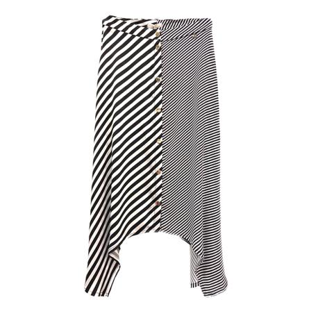 Relish Lange rok zwart , Zwart , Dames , Maat: M Midirokken