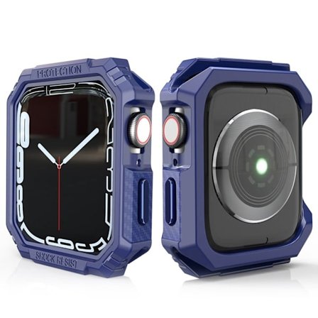 Apple Watch (45 mm) kolfiberfodral - Blå